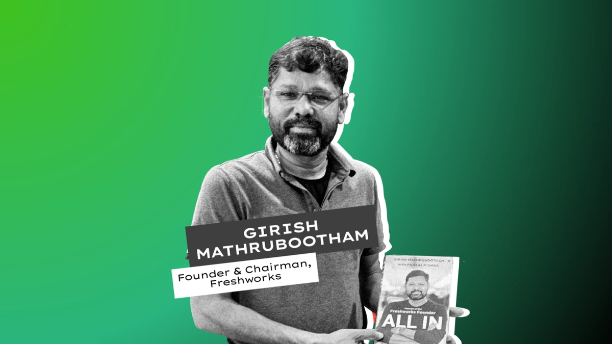 What was Girish Mathrubootham's role at Zoho before Freshworks?